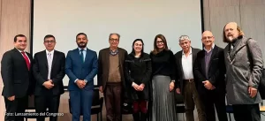 Lanzamiento del XIII Congreso de Economistas de América Latina y el Caribe 2025 en Bogotá con Jorge Iván González, Samuel Jaramillo, Alcides Gómez Jiménez, y otros panelistas.